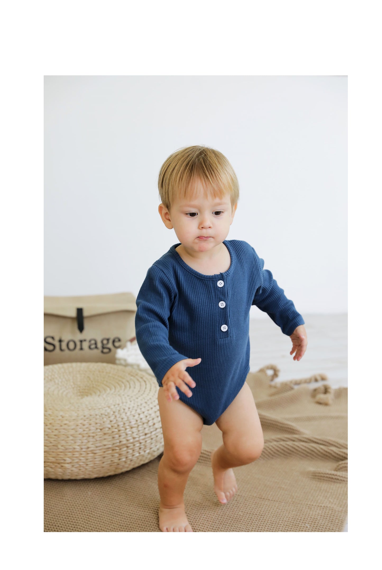 BonBini's® romper & baby broek Blue Mood 3-6 maanden