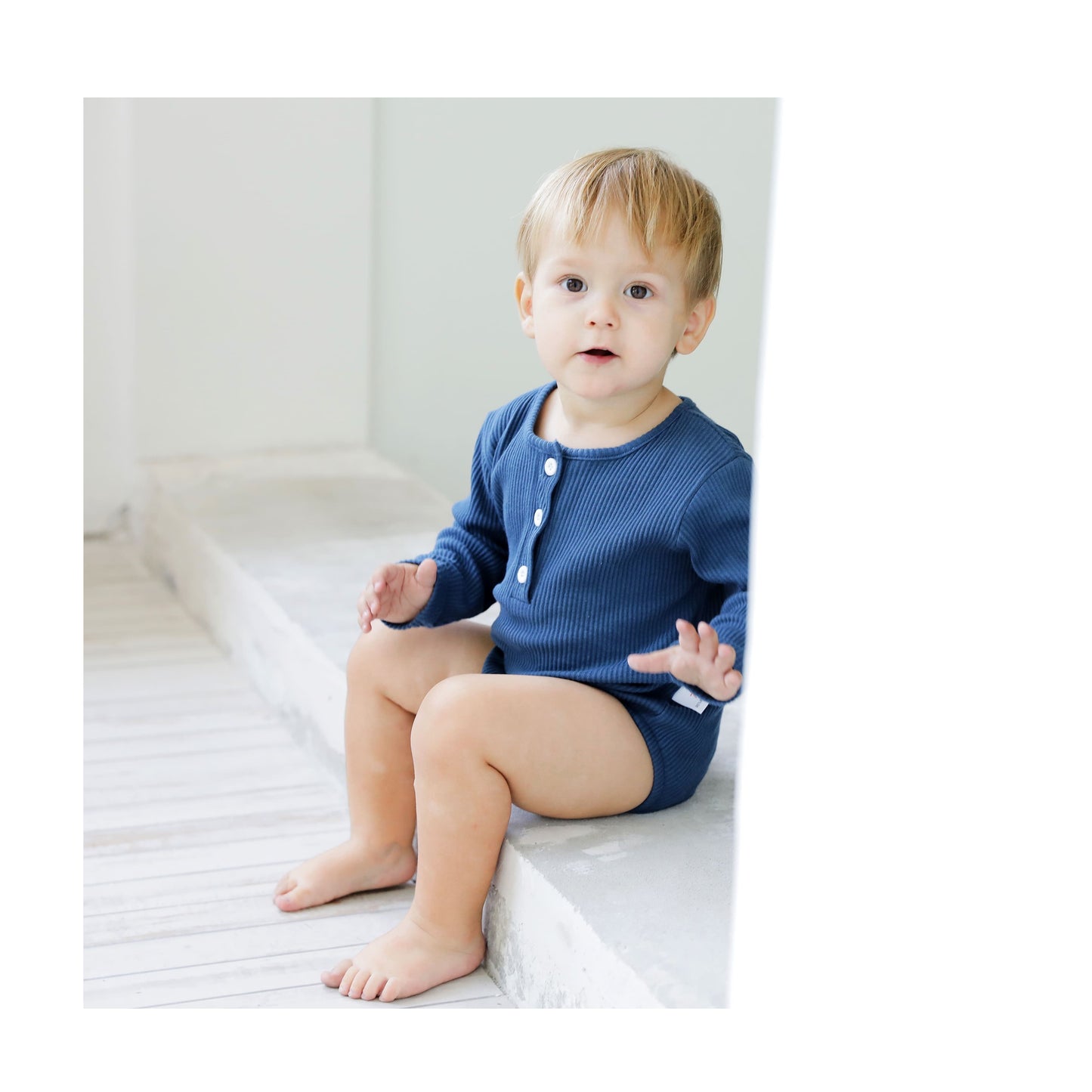 BonBini's® romper & baby broek Blue Mood 3-6 maanden
