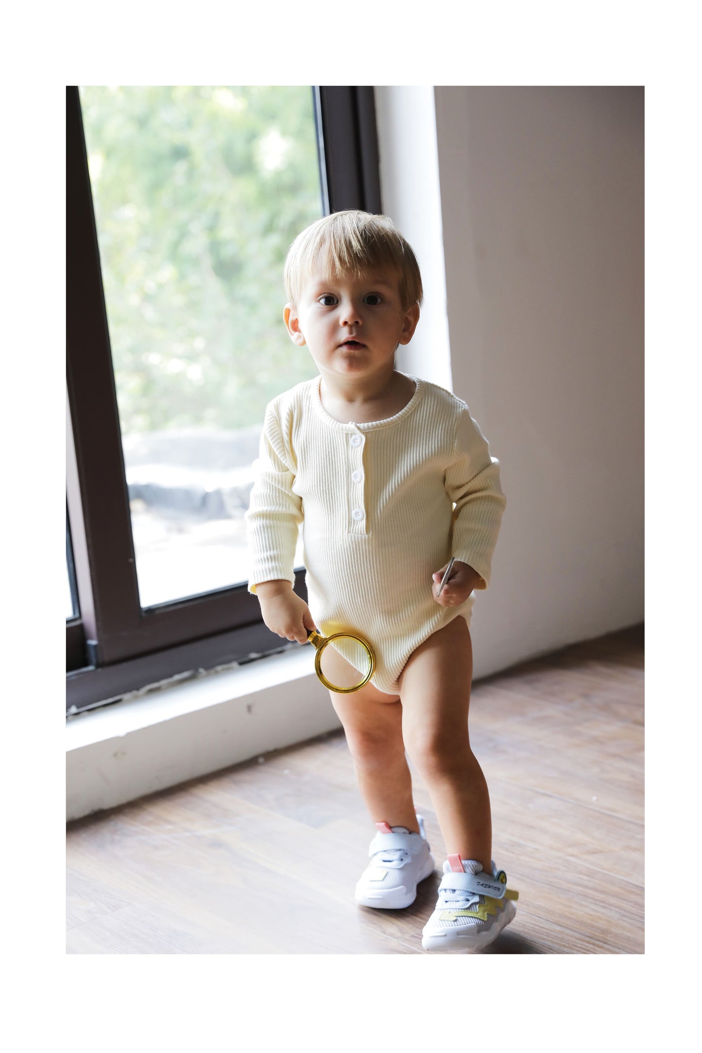 BonBini's® romper & baby broek Warm White - 3-6 maanden